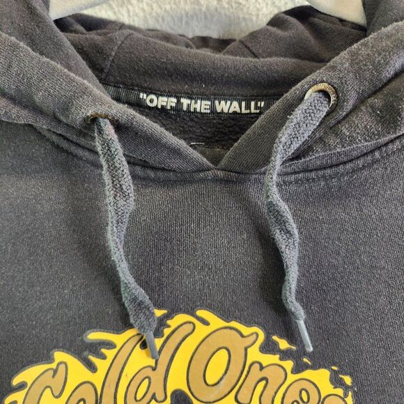 Vans Hoodie Mens S Cold Ones Grim Reaper Beer Skull Skelton Off The Wall - Picture 4 of 14